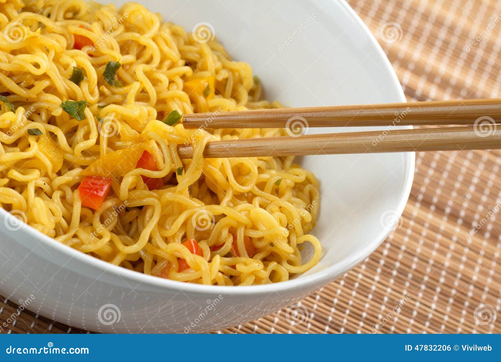 Tasty noodles stock photo. Image of cuisine, fried, lunch - 47832206