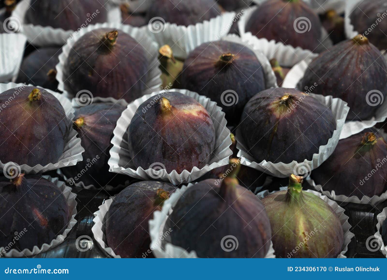 Tasty Organic Figs at Fruit Market Stock Photo Image of tasty