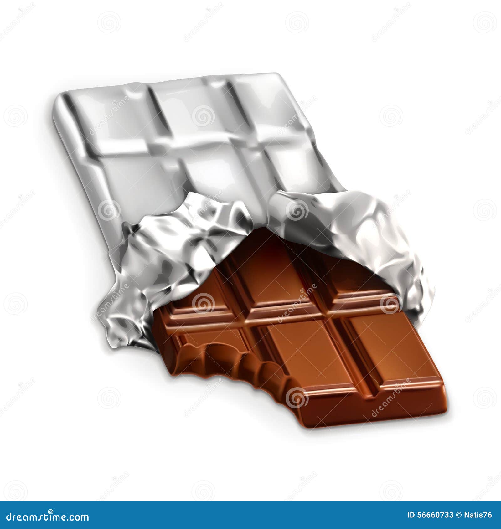 Tasty Piece of Chocolate Bar Stock Vector Illustration of gourmet