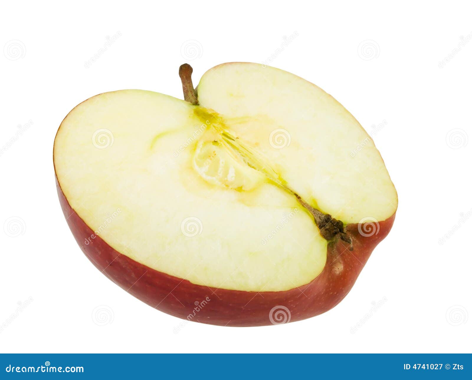 Tasty Red Apple Cut in Half Stock Image Image of white, color 4741027
