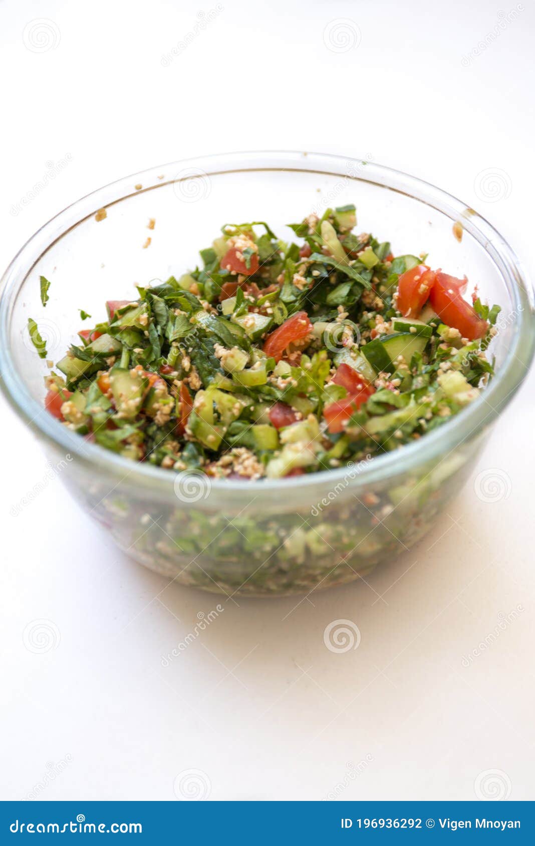 tasty salad of middle eastern cuisine tabule