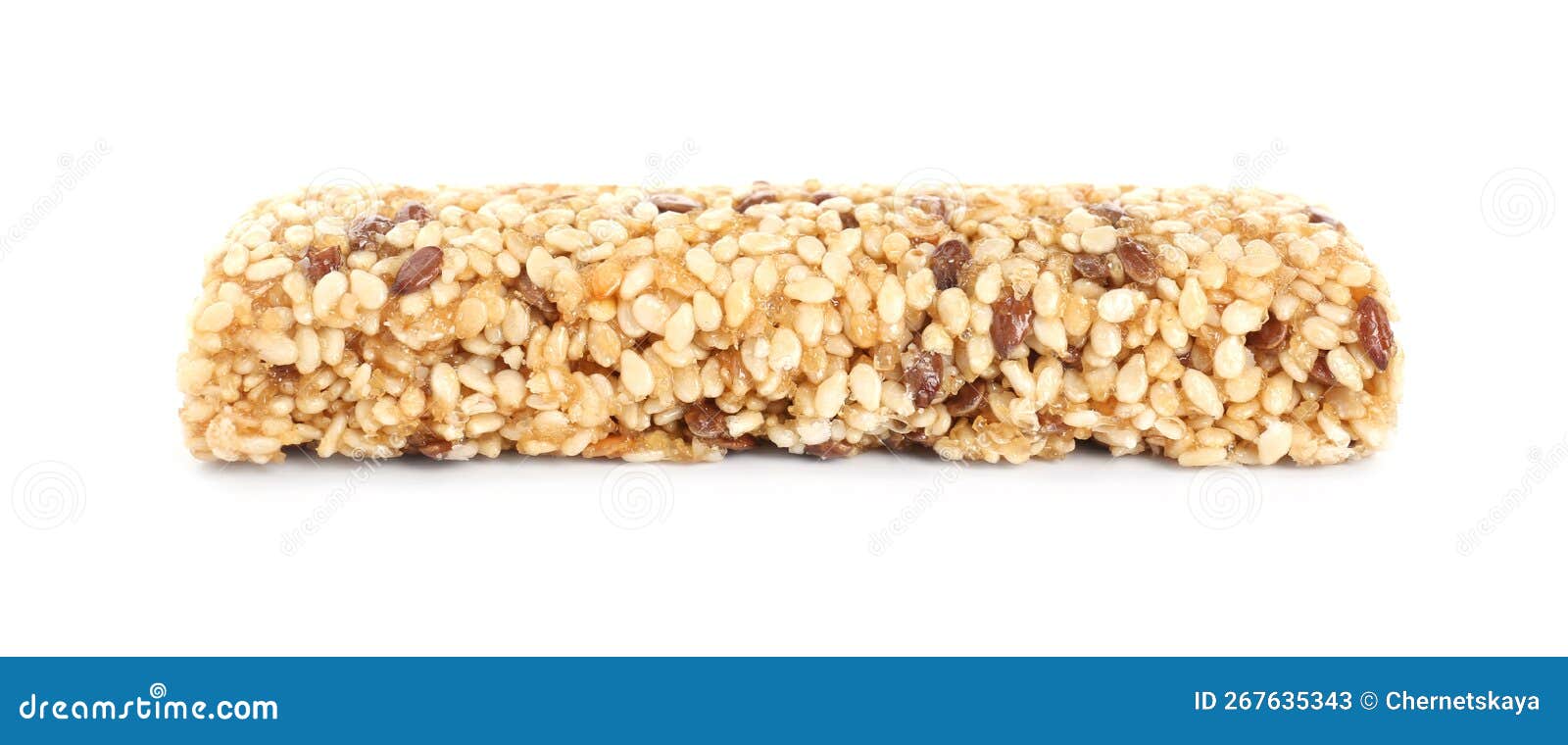 Tasty Sesame Seed Bar Isolated on White Stock Image Image of seeds