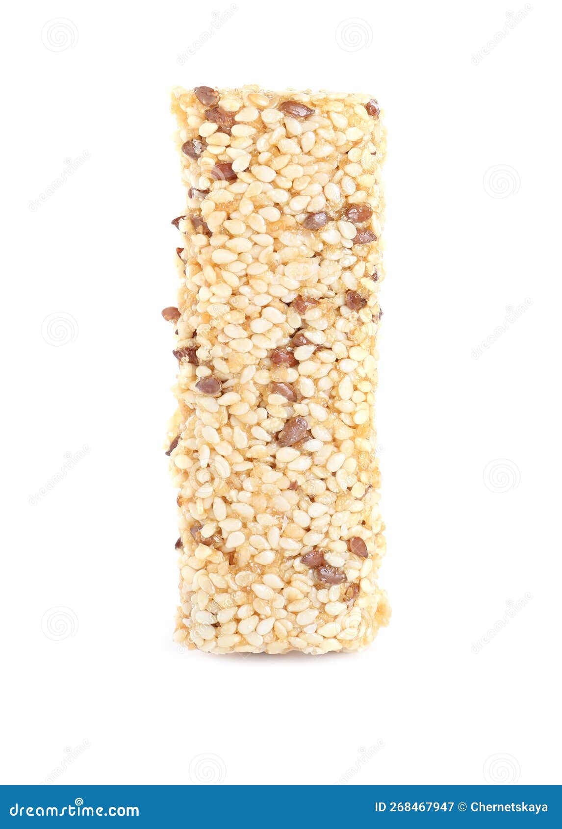 Tasty Sesame Seed Bar Isolated on White Stock Image Image of healthy
