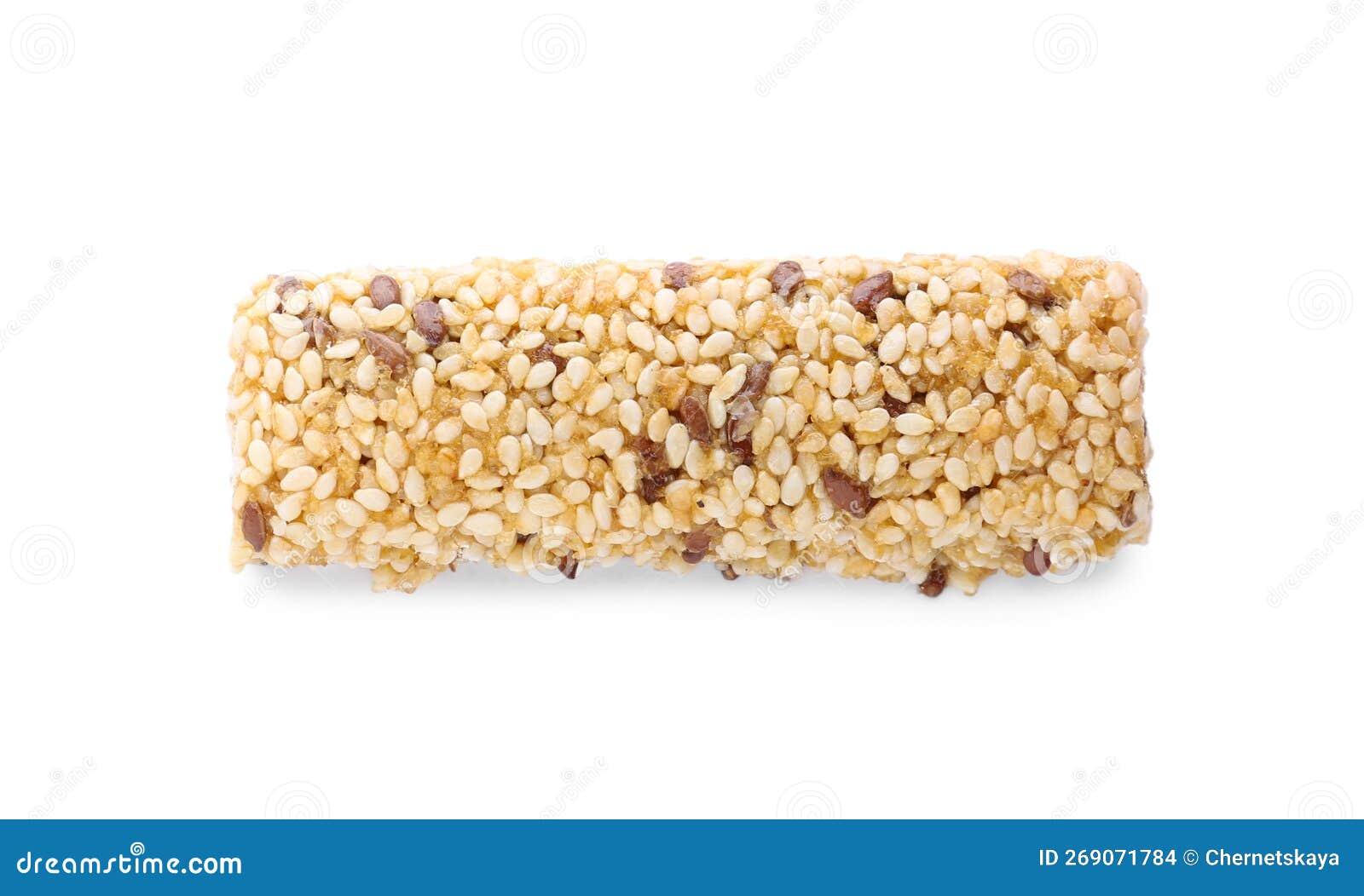 Tasty Sesame Seed Bar Isolated on White Stock Photo Image of fresh