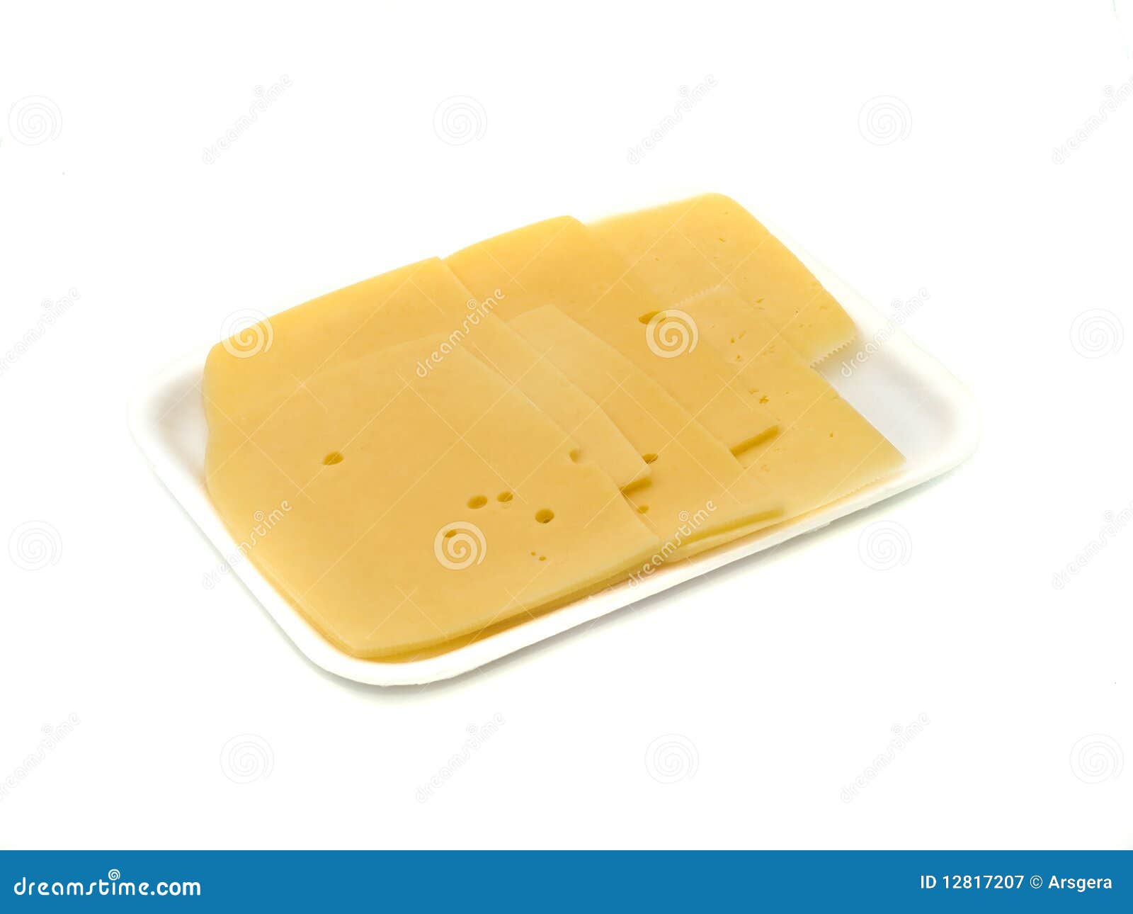 Tasty Sliced Cheese in Vacuum Packing Stock Image Image of glass
