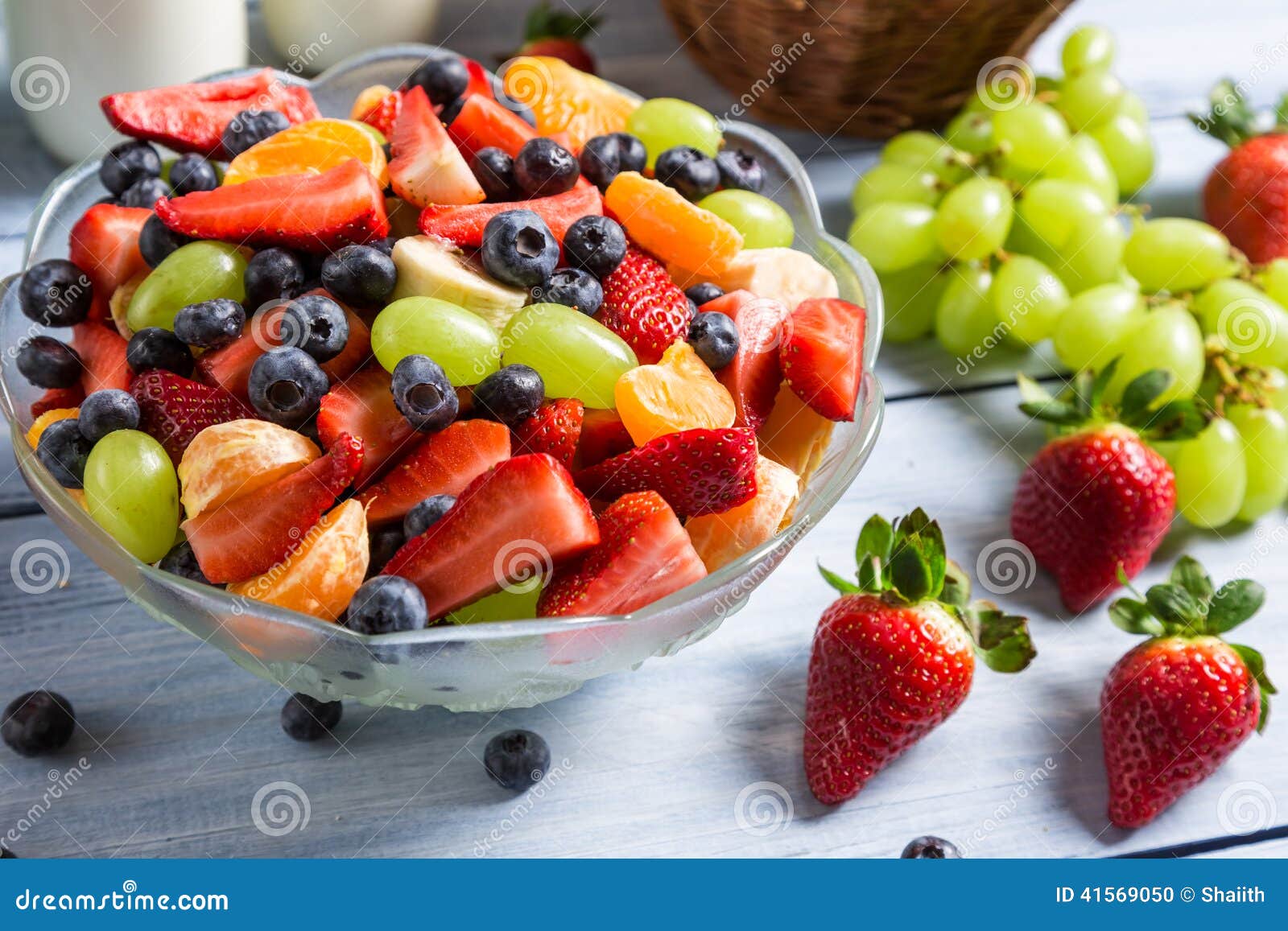 Tasty spring fruit salad stock photo. Image of bowl, lunch 41569050