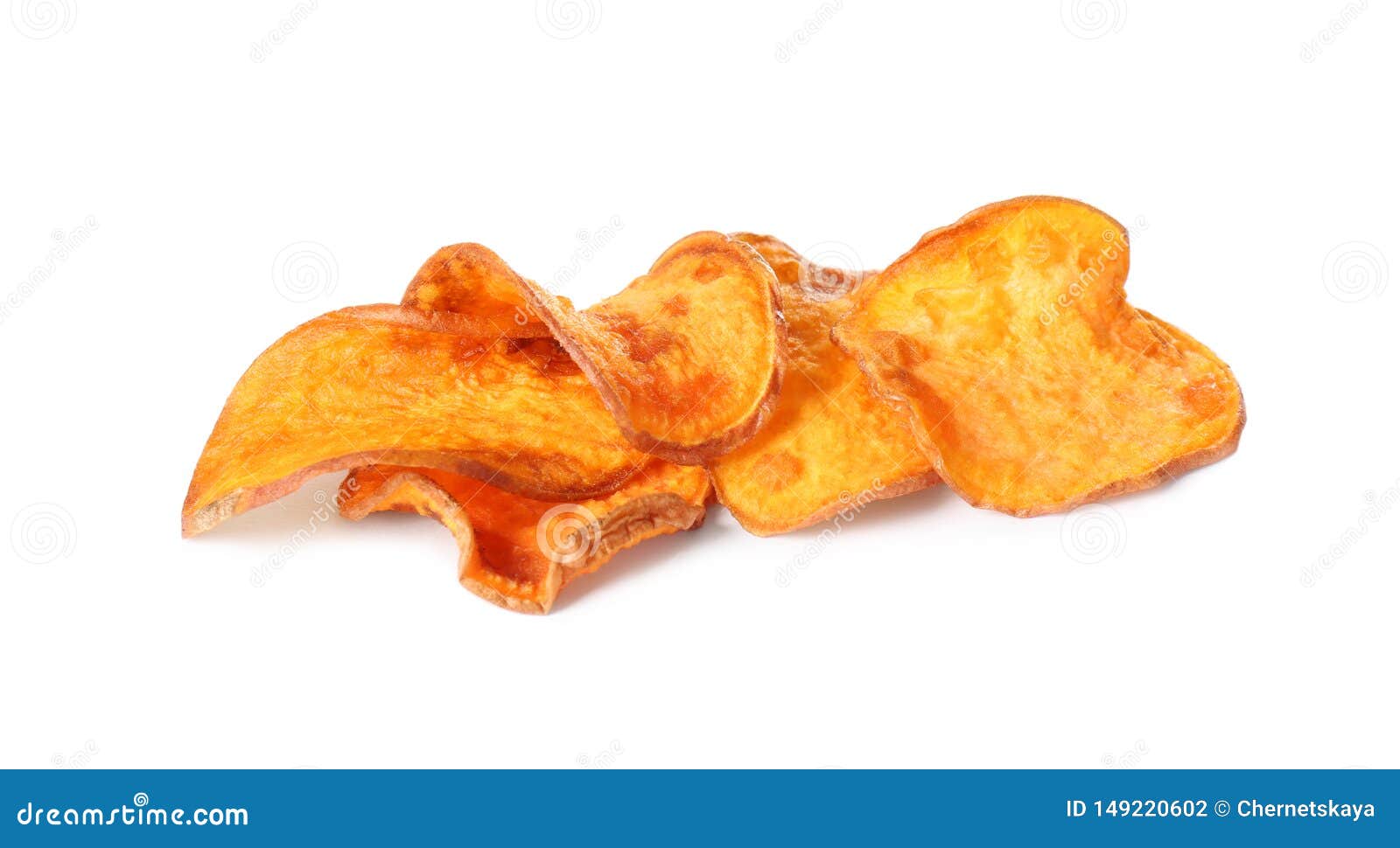 Tasty Sweet Potato Chips on White Stock Photo Image of gourmet