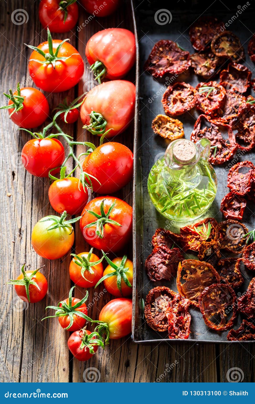 Tasty Tomatoes Dried in the Sun Full of Vitamins Stock Photo Image of