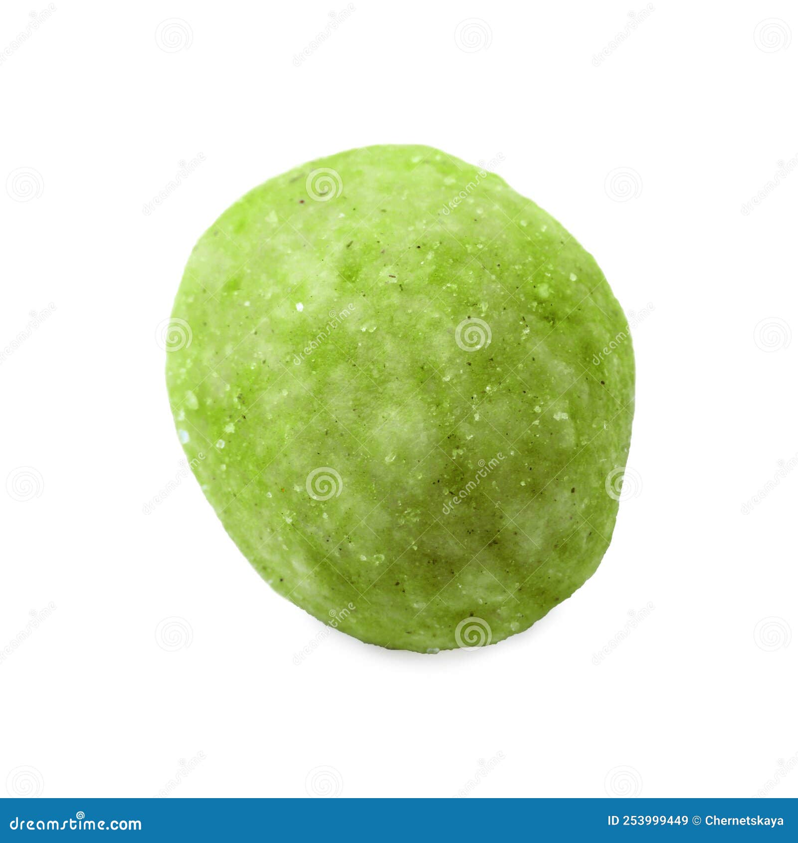 Tasty Wasabi Coated Peanut Isolated on White Stock Image Image of