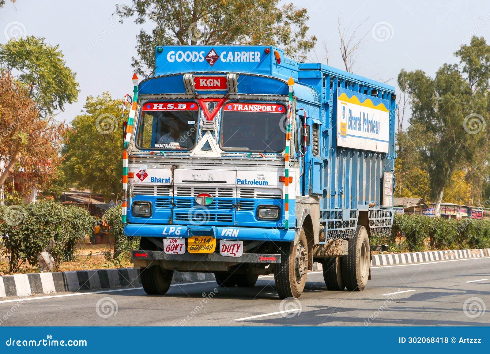 Tata LPT 1616 editorial stock photo. Image of vehicle - 302068418