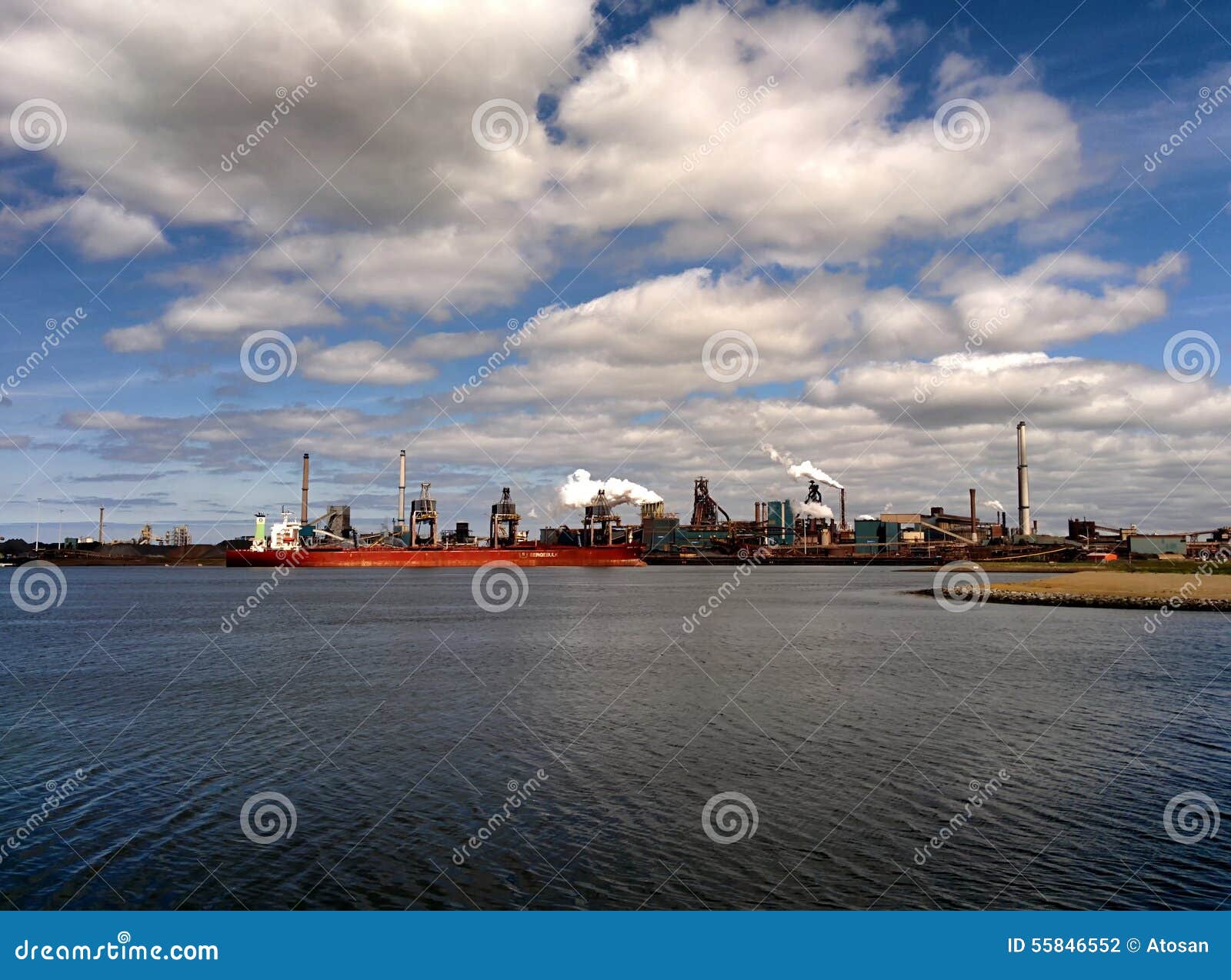 Tata Steel editorial photography. Image of ijmuiden, metal - 55846552