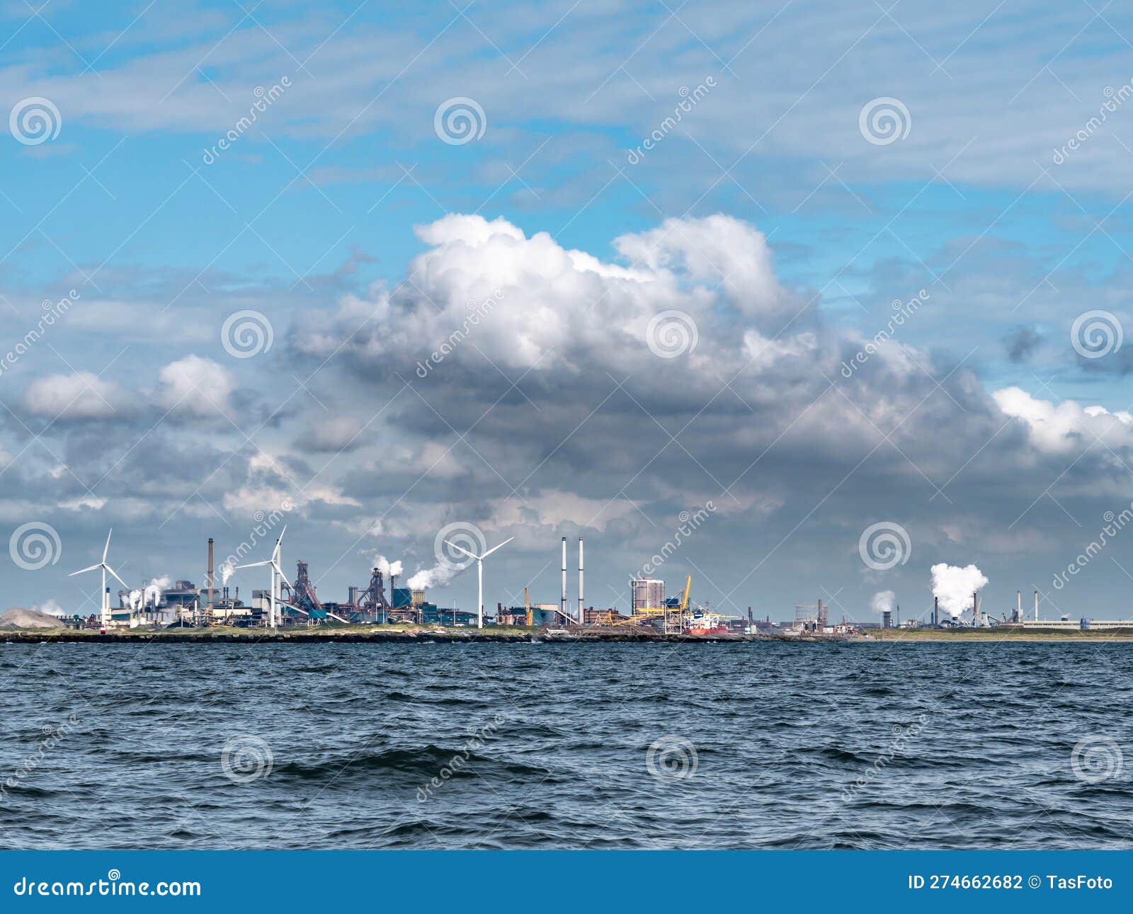 IJmuiden, the Netherlands - May 8th 2018: Tata Steel Stock Photo