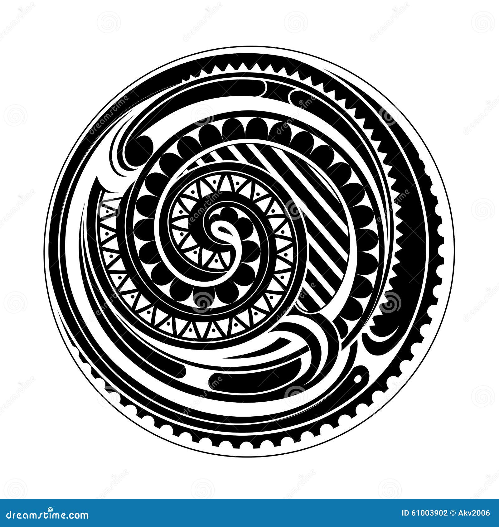 Tatouage Maori De Cercle Illustration De Vecteur Illustration Du tatouage-maori-de-cercle-illustration-de-vecteur-illustration-du