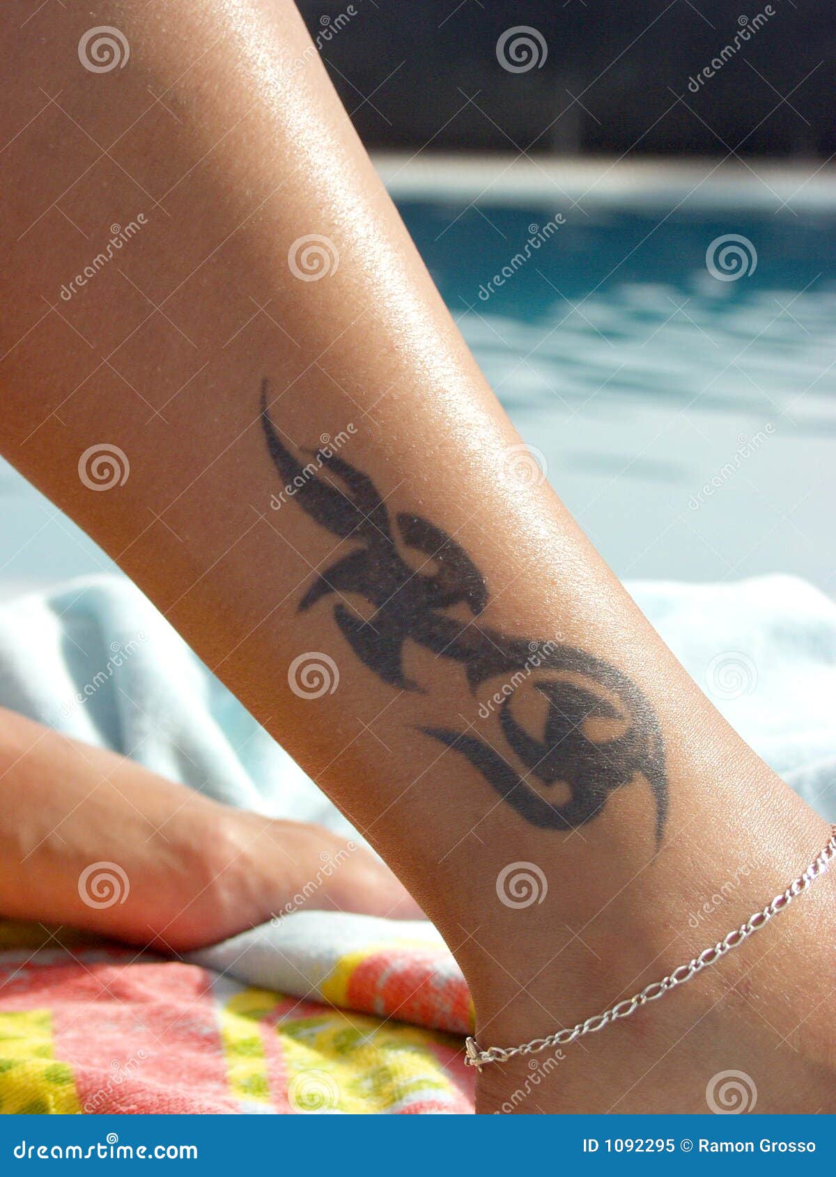 tribal tattoos on ankle