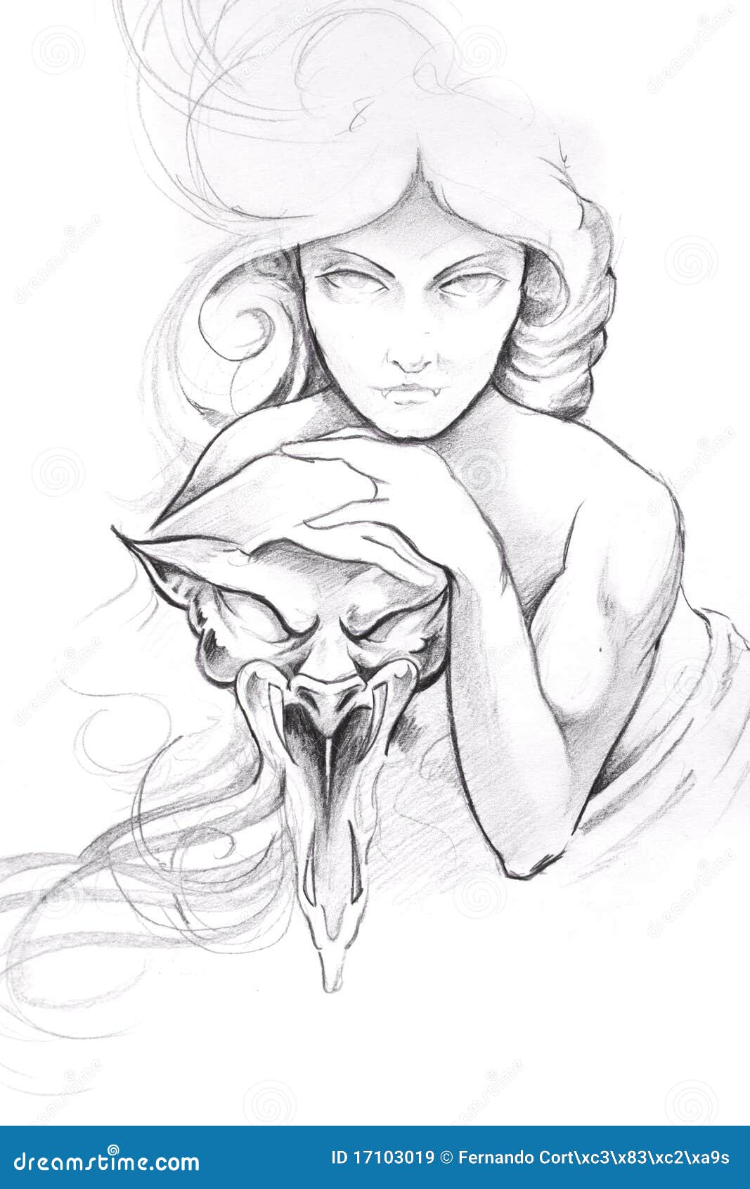 draw how design to sketch fashion Of Stock Tattoo Images Sketch Art, Mask Royalty Woman A Free With