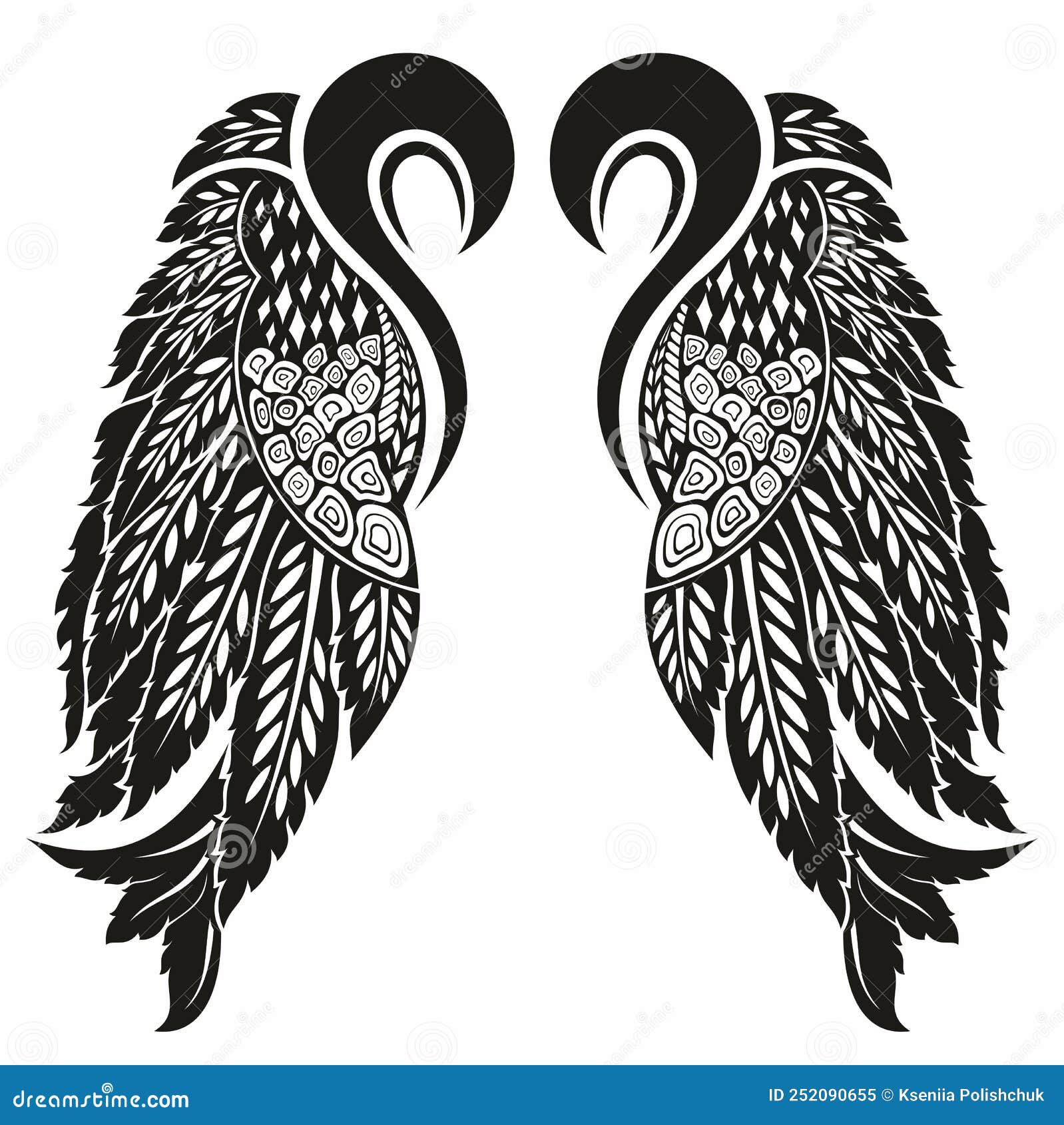 Black and White Angel Design. Vector Llustration. Stock Vector - Illustration of decoration, falcon: 252090655 Black and White Angel Design. Vector Llustration. Stock Vector - Illustration of decoration, falcon: 252090655