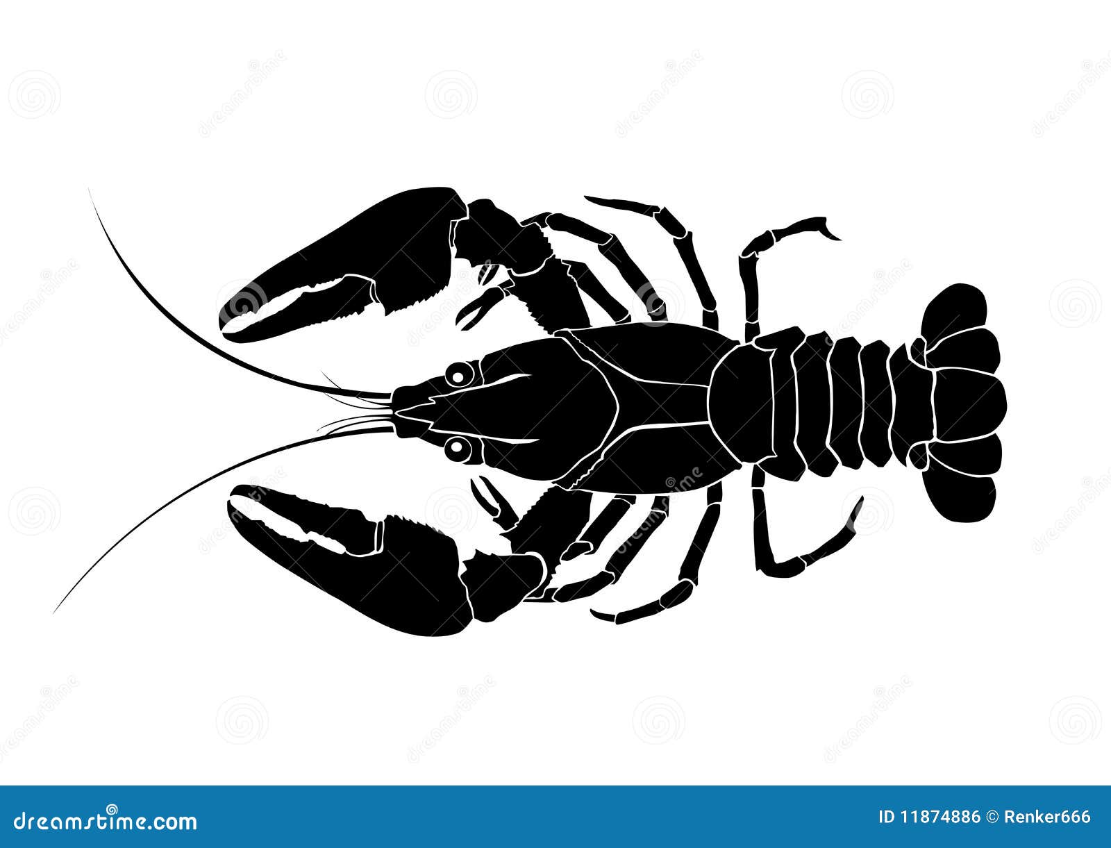 Simple Icon Lobster Stock Clipart  RoyaltyFree  FreeImages