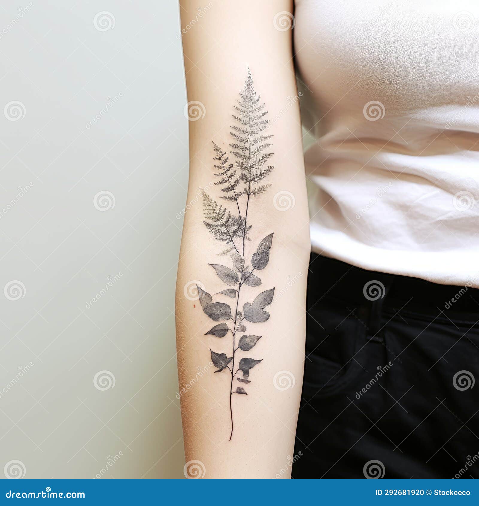 2 Fern Temporary Tattoos / Fern Tattoo / Black Tattoo / Floral Tattoo /  Nature Tattoo / Leaf Tattoo - Etsy