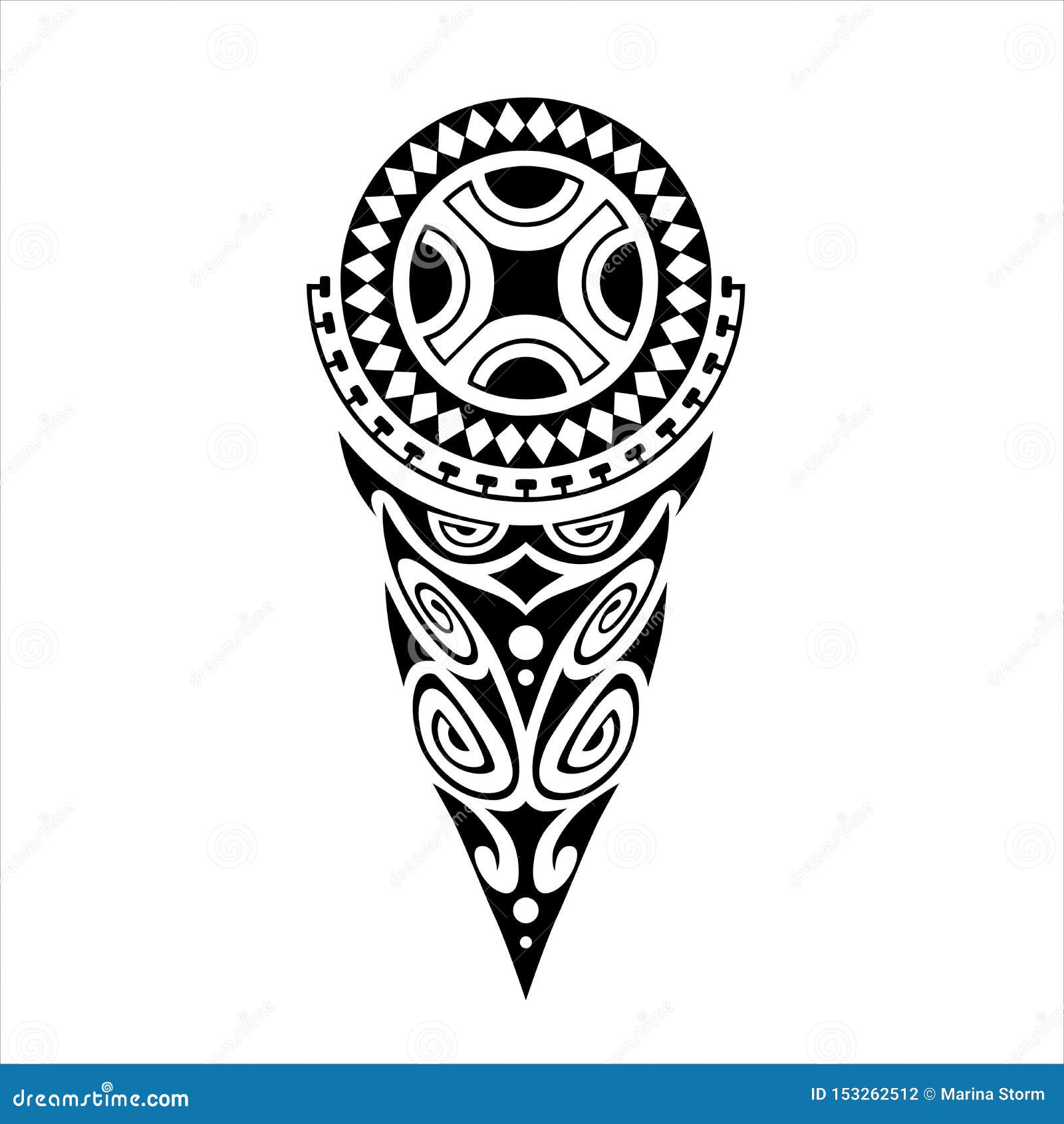 Polynesian Tattoo Design Jersey Design Stock Vector (Royalty Free