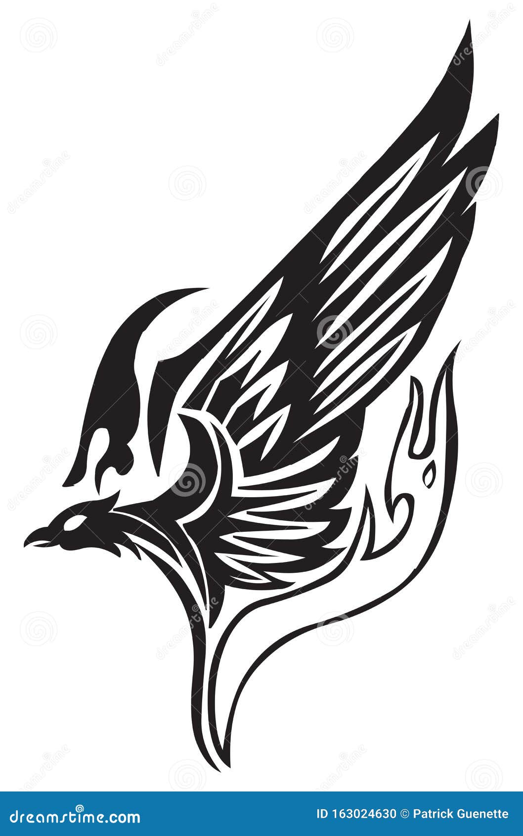Tattoo Design of Flying Phoenix, Vintage Engraved Illustration Stock Vector - Illustration of ancient, animal: 163024630 Tattoo Design of Flying Phoenix, Vintage Engraved Illustration Stock Vector - Illustration of ancient, animal: 163024630