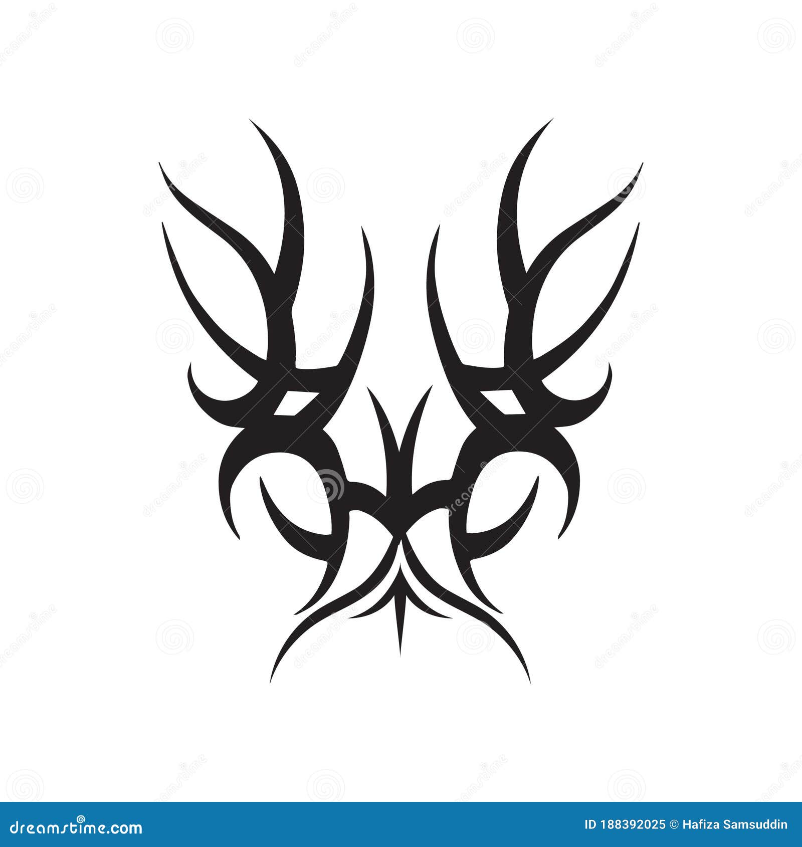 Tribal tattoo vector template logo v14 - TemplateMonster