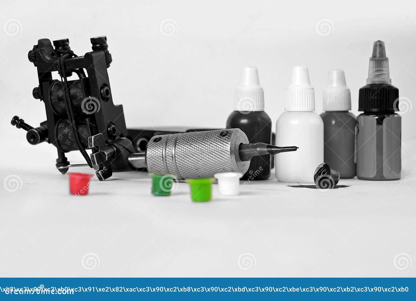 Tattoo equipment stock photo. Image of instrument, composition 70362976