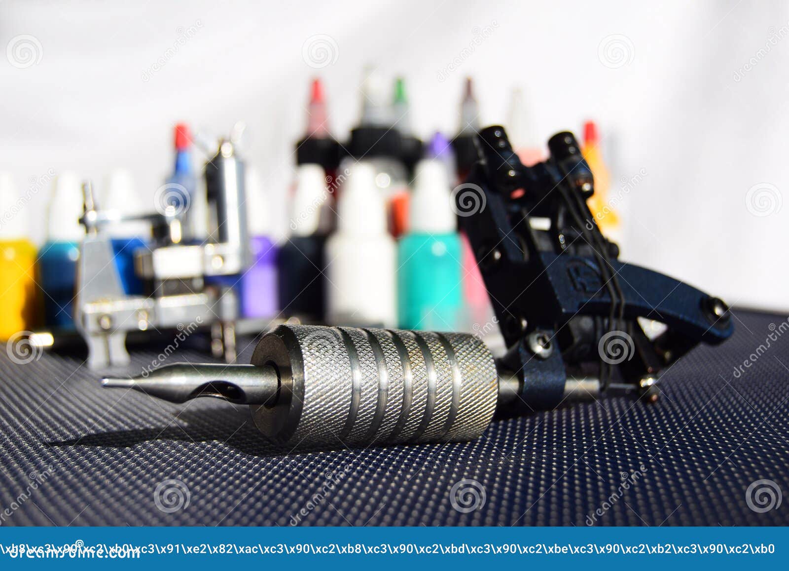 Tattoo equipment stock image. Image of equipment, male 70363737