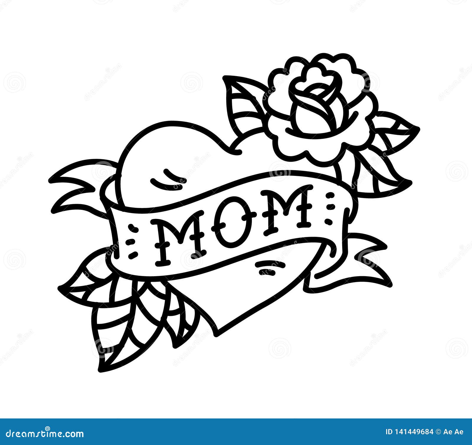 40 Traditional Mom Tattoo Designs For Men  Memorial Ideas