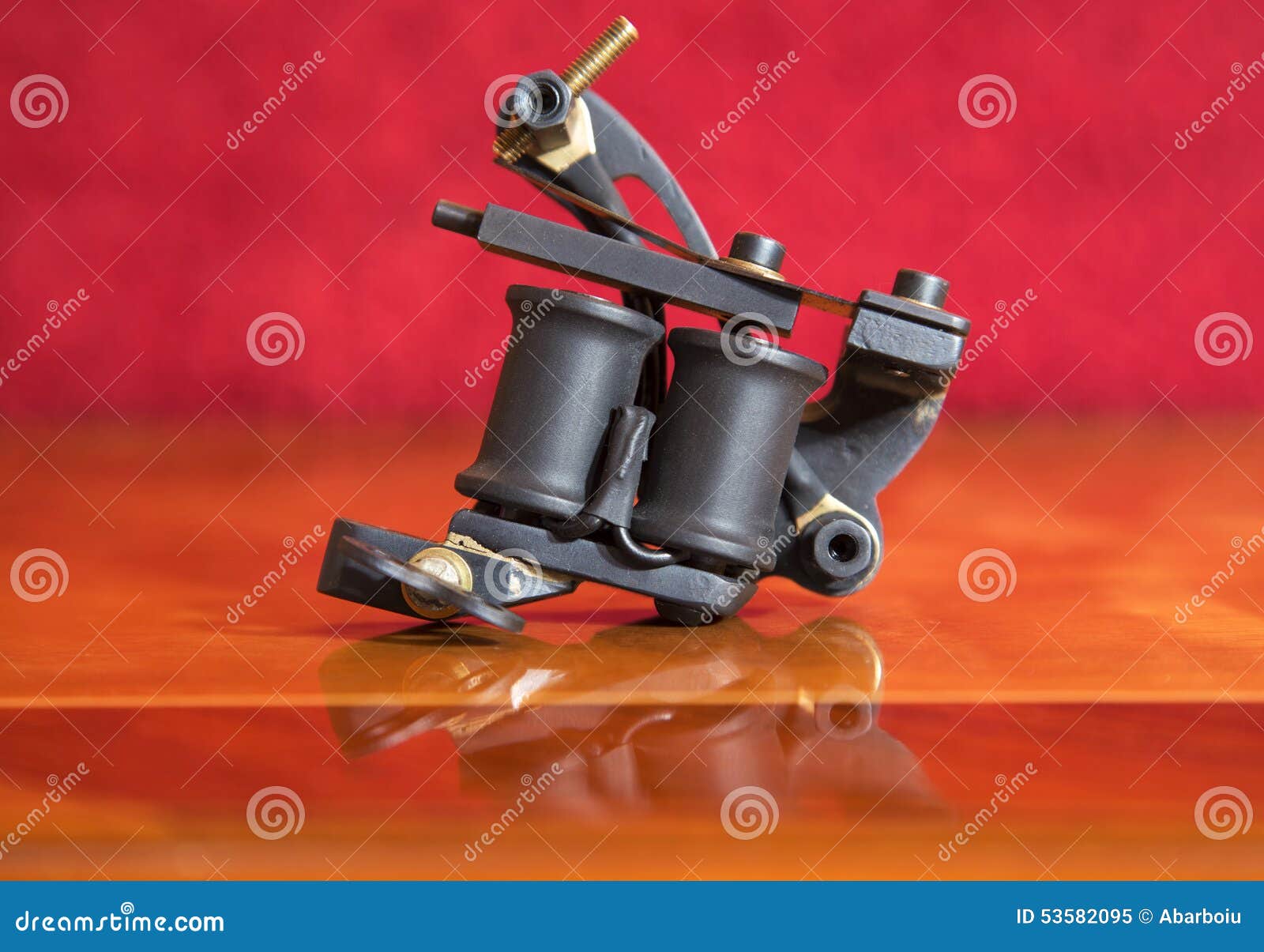 Tattoo machine closeup stock image. Image of inking 53582095