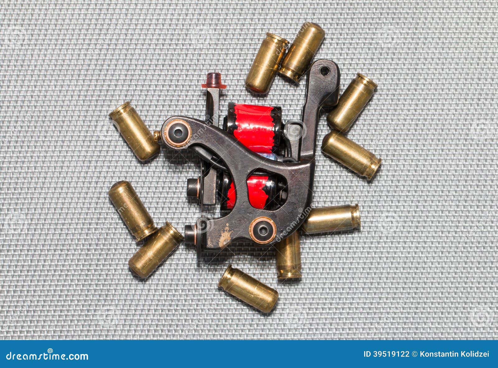 Tattoo machine ( gun ). stock photo. Image of metal, tattoo 39519122