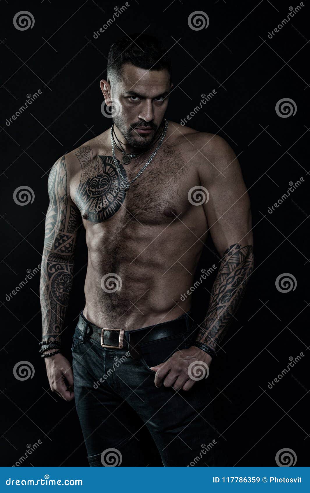 Tattoo Model with Six Pack and Ab. Bearded Man with Tattooed Body. Man with Bare Torso in Jeans Stock Image - Image of biceps, hispanic: 117786359 Tattoo Model with Six Pack and Ab. Bearded Man with Tattooed Body. Man with Bare Torso in Jeans Stock Image - Image of biceps, hispanic: 117786359