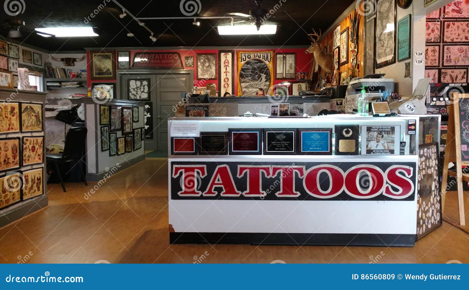 Tattoo Shop editorial stock image. Image of shop, needle - 86560809