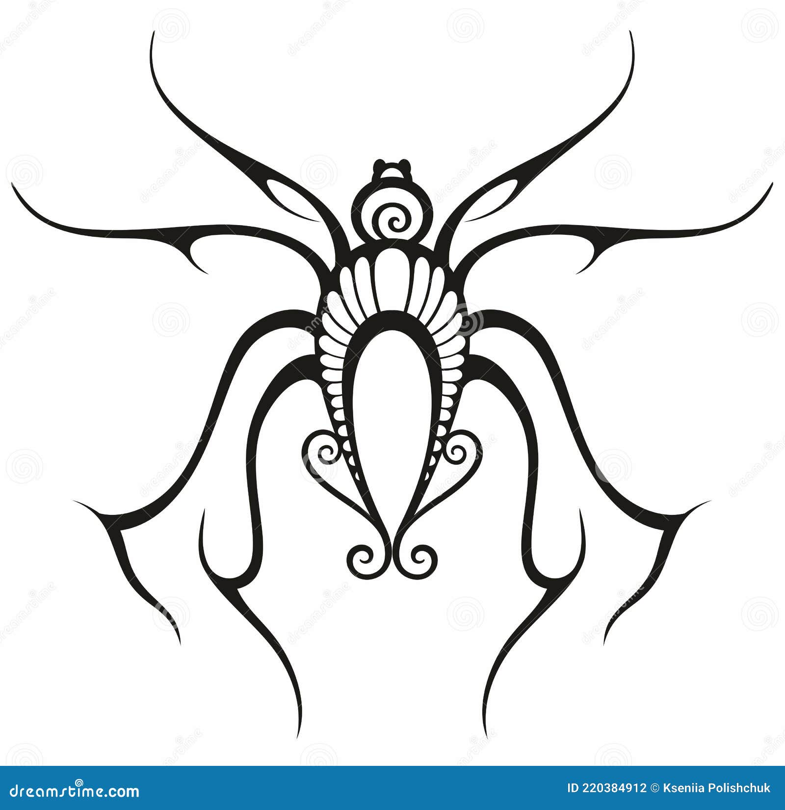 Tattoo spider. Tattoo tribal vector design, Stock Vector, Vector And Low  Budget Royalty Free Image. Pic. ESY-059735399 | agefotostock