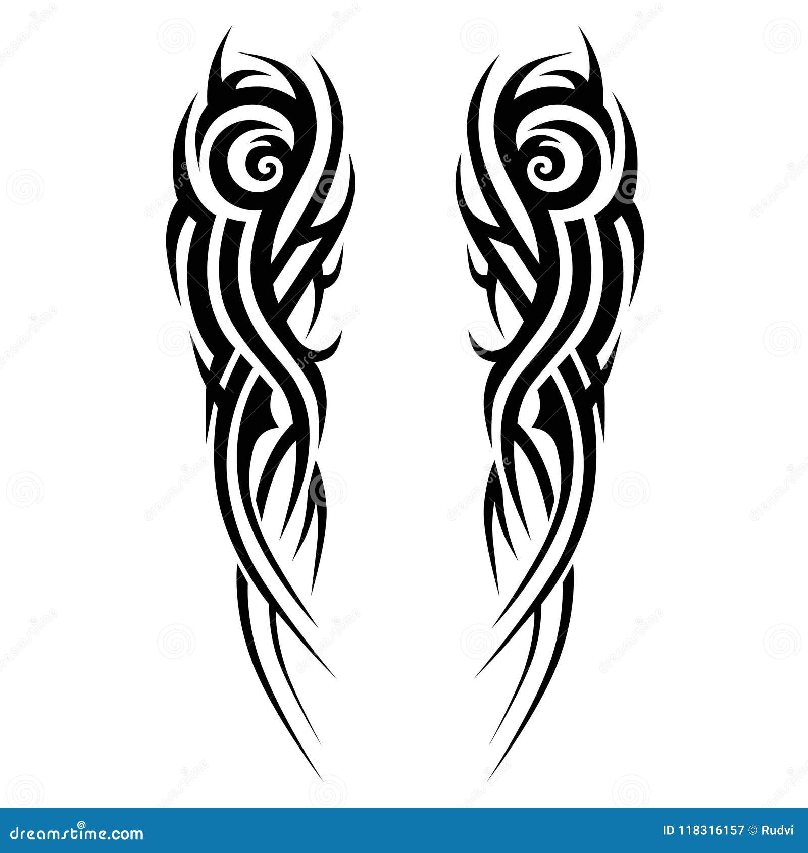 Tattoo tribal vector design sketch. Single sleeve art pattern arm. Simple  logo on white background. Designer isolated abstract element for arm, leg,  shoulder men and women, Art Print | Barewalls Posters &