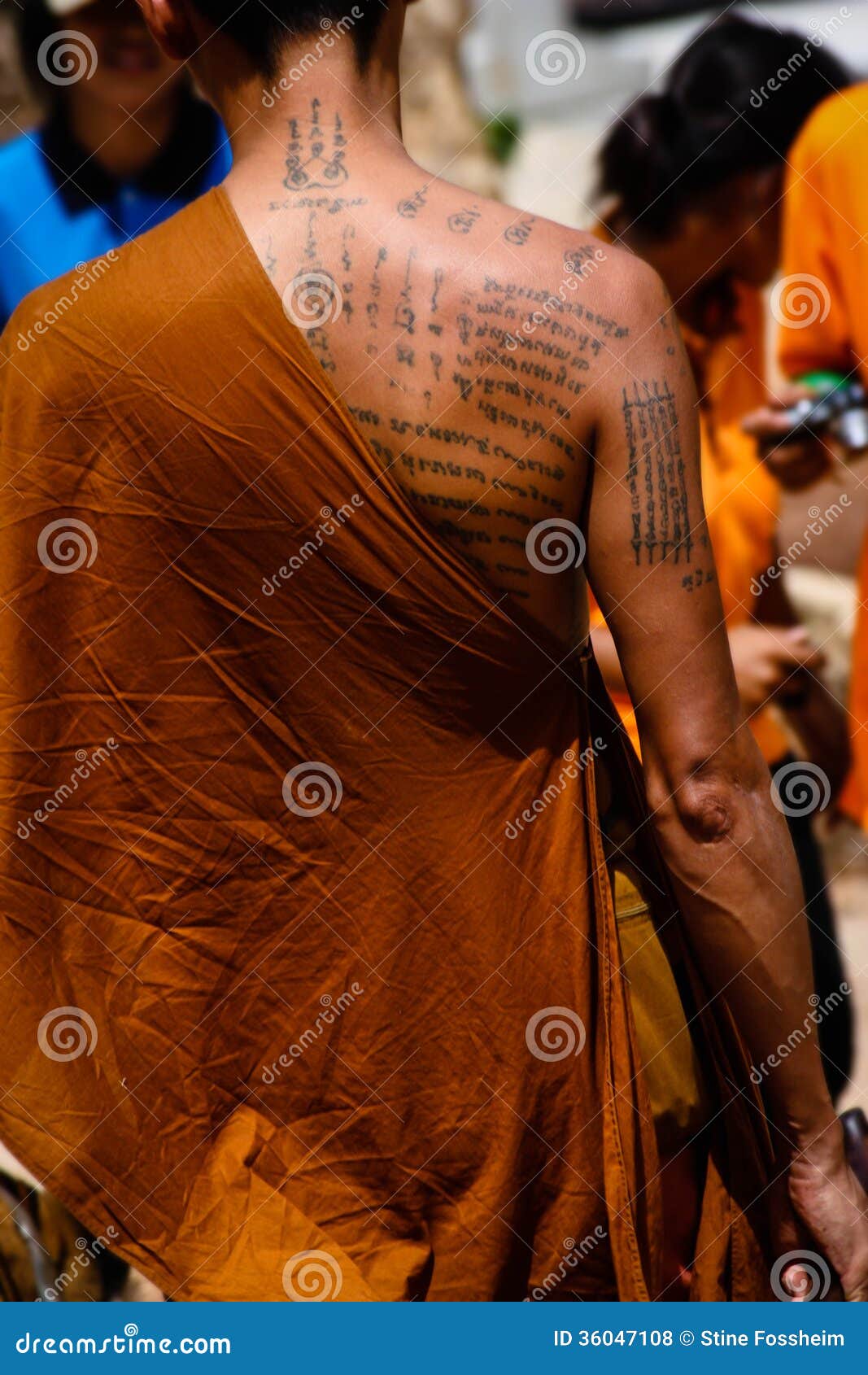 Tattooed Monk Editorial Stock Photo - Image: 36047108
