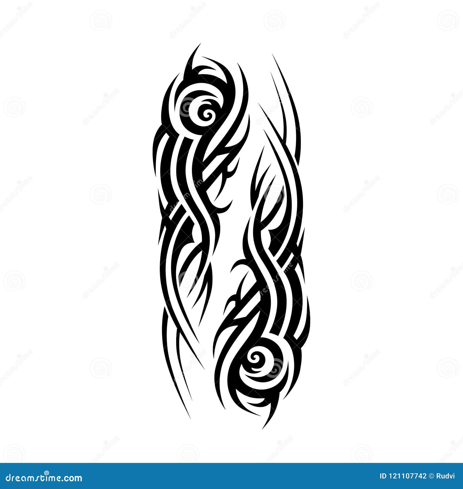 Fire flame tattoo stock vector. Illustration of background - 54882126