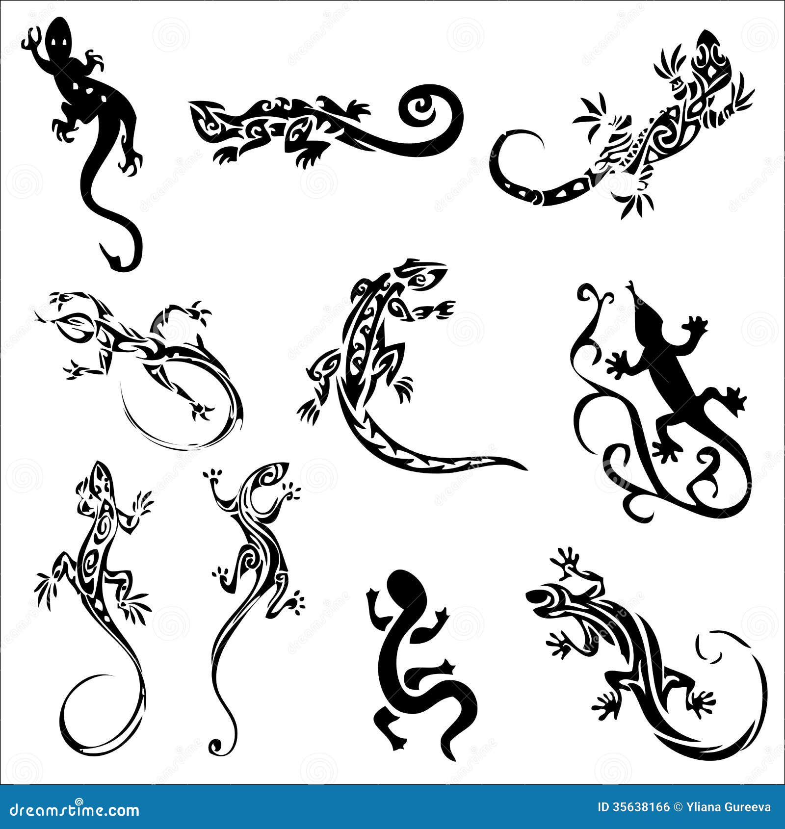 tattoos lizards (collection)