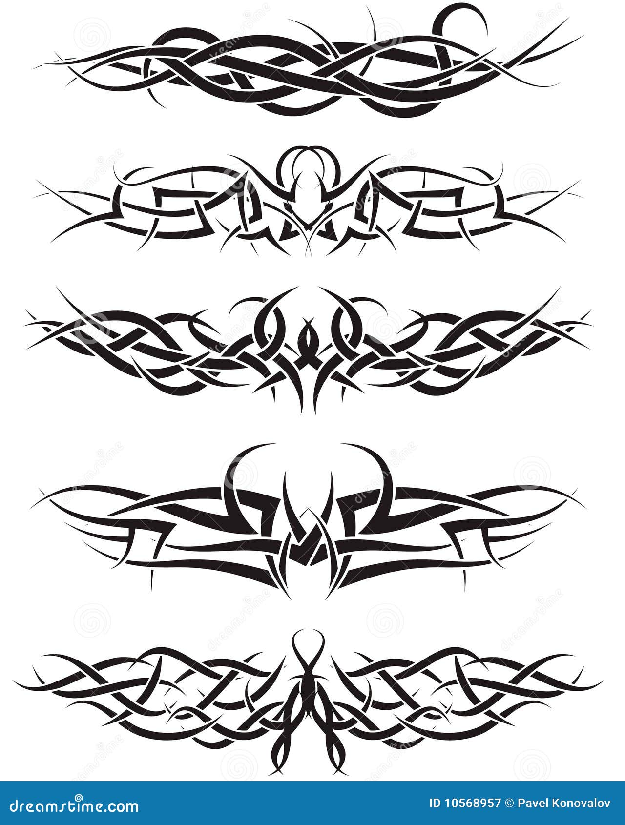 Tattoos set stock vector. Illustration of angel, calligraphic - 10568957