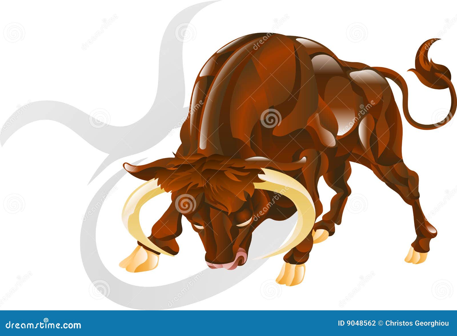 Taurus звезды знака быка иллюстрация вектора. иллюстрации насчитывающей  лоснисто - 9048562