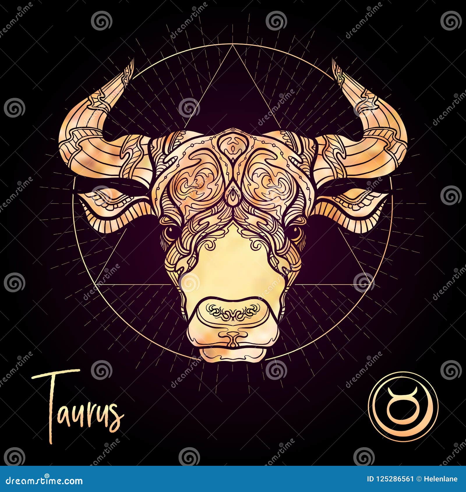 Zodiac Sign. Astrological Horoscope Collection. Vector Illustration ...