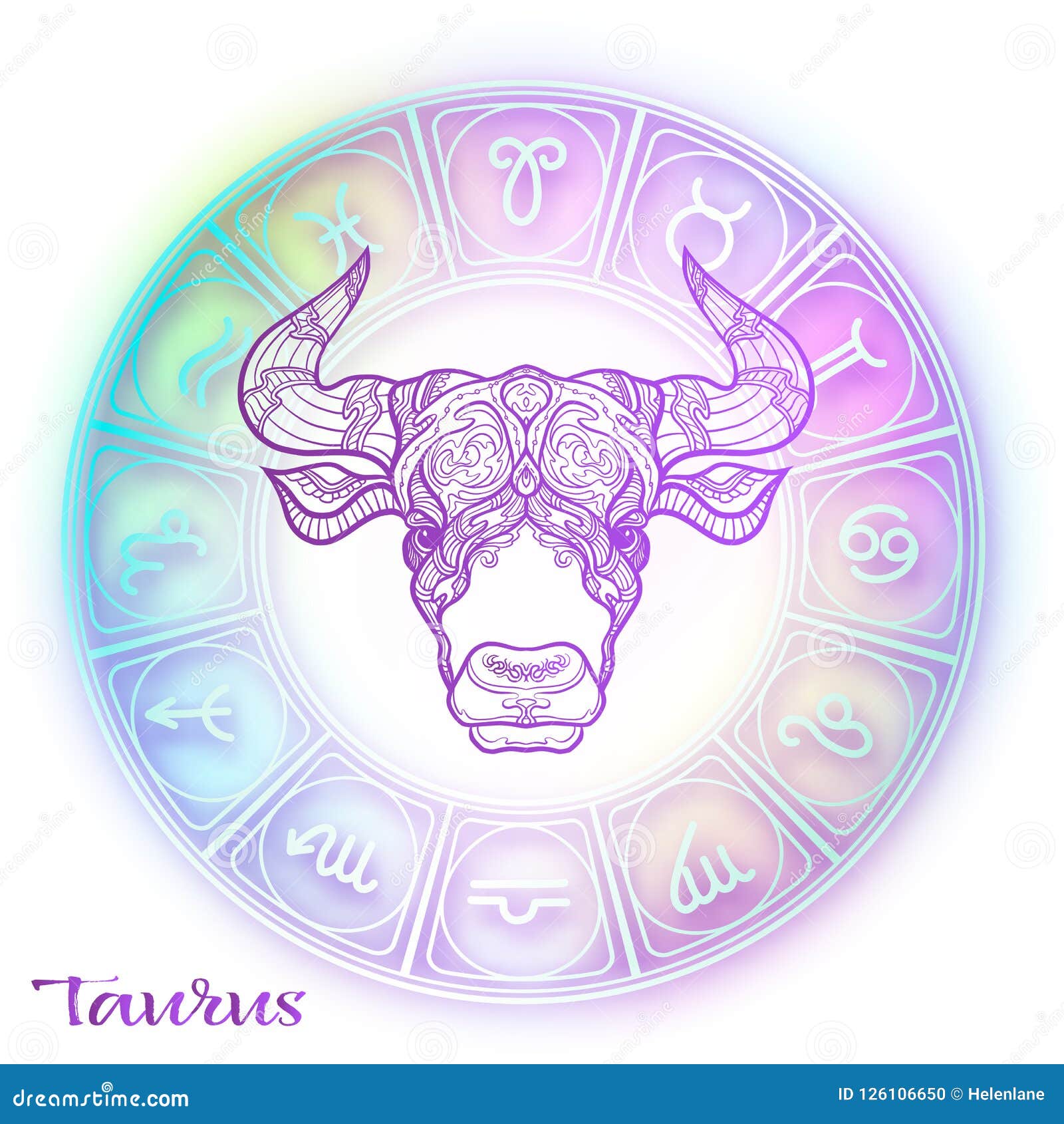Zodiac Sign. Astrological Horoscope Collection. Vector Illustration ...