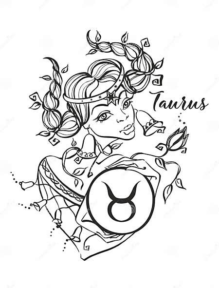 The Taurus Zodiac Sign As a Beautiful Girl. Horoscope. Astrology ...