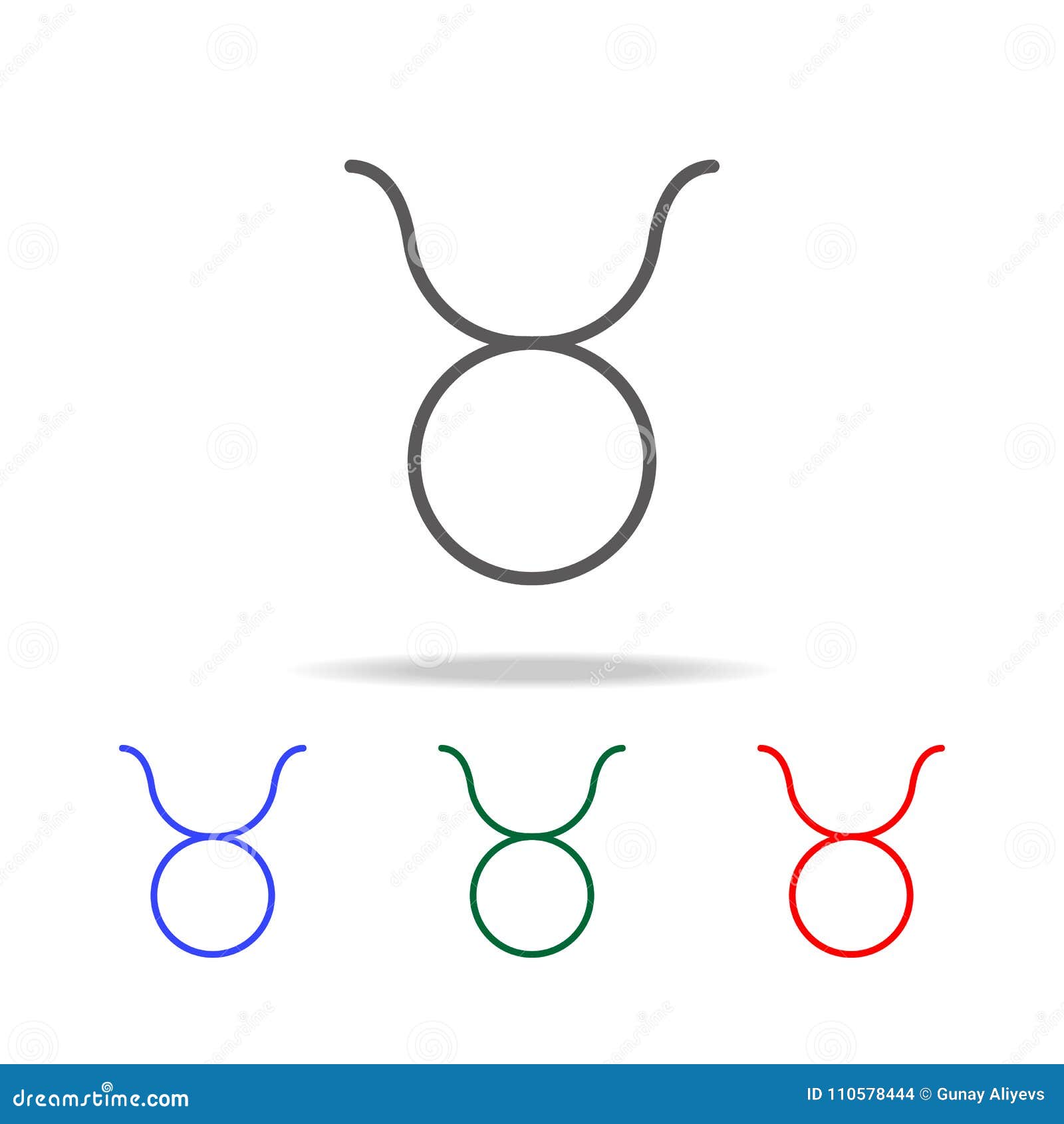 taurus zodiac sign icon. s in multi colored icons for mobile concept and web apps. icons for website  and development