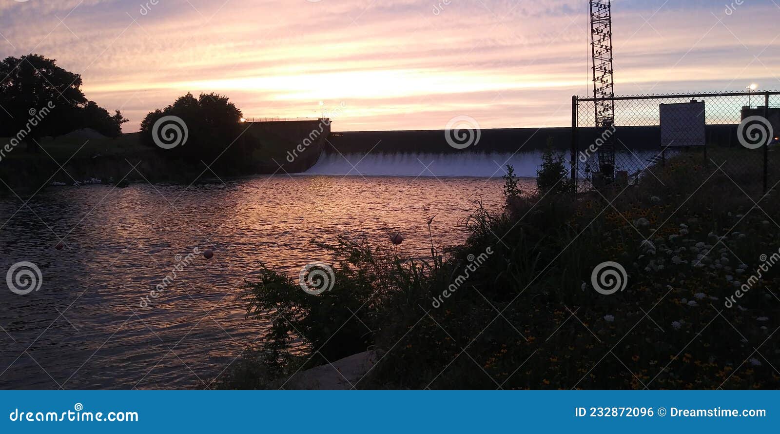 Tawakoni dam 2 stock photo. Image of evening, lake, tawakoni 232872096