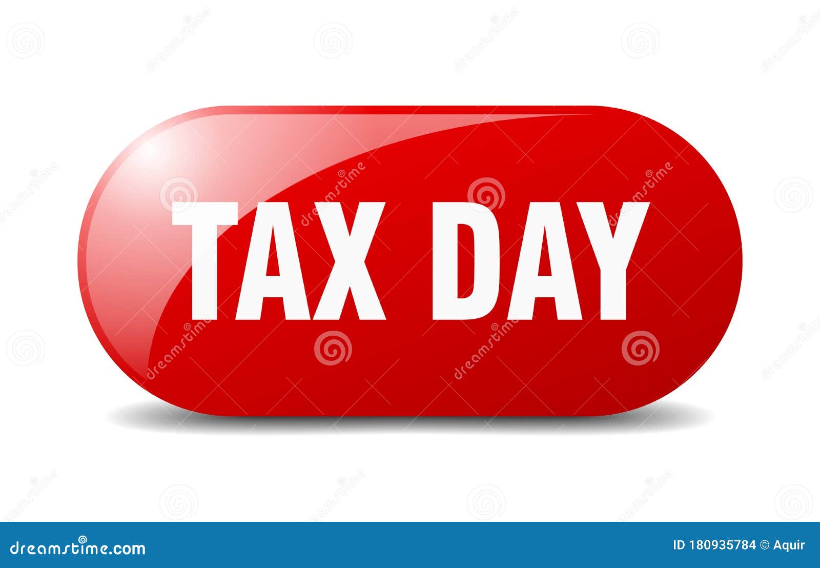 Tax Day Button. Tax Day Sign. Key. Push Button. Stock Vector ...