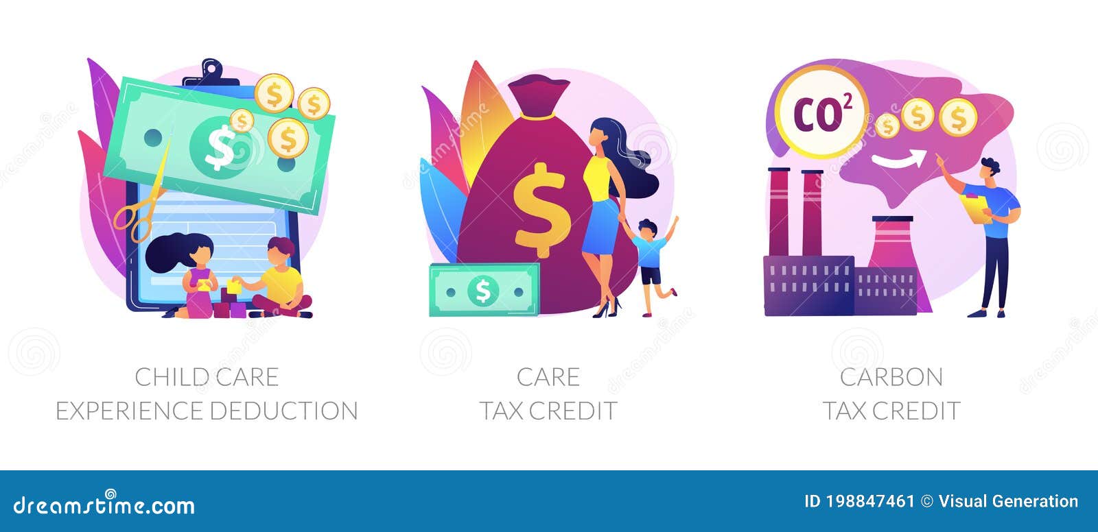 tax-deduction-exemption-and-credit-vector-concept-metaphors-stock