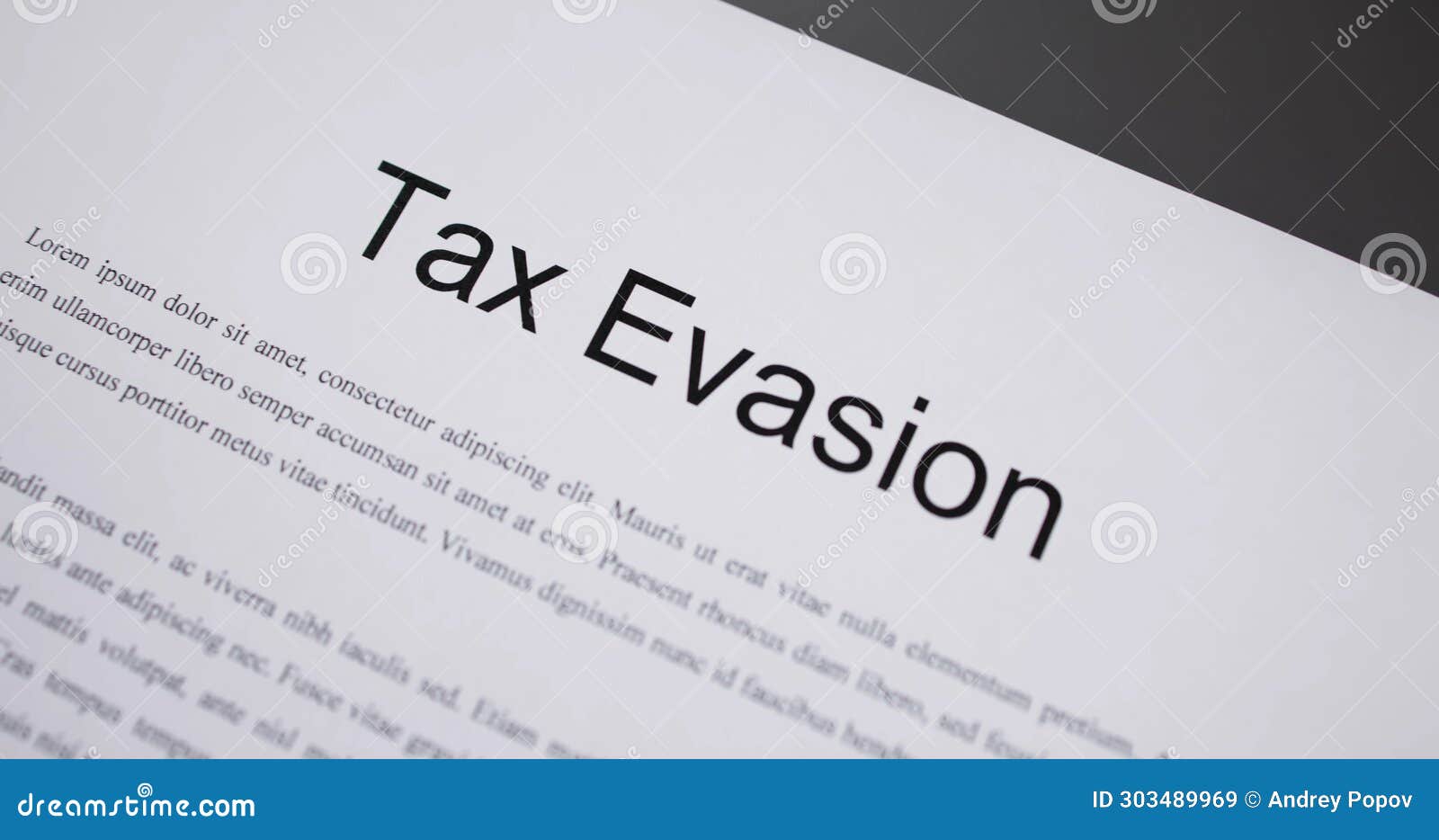 tax evasion crime. offshore business