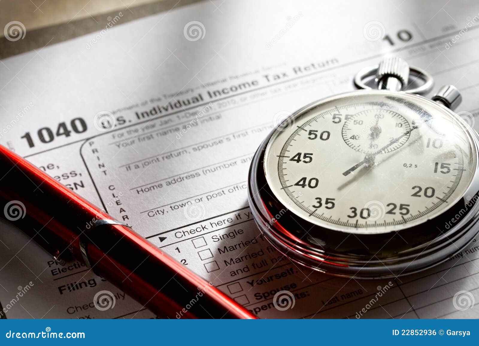 Tax form stock photo. Image of statement, annual, paperwork - 22852936