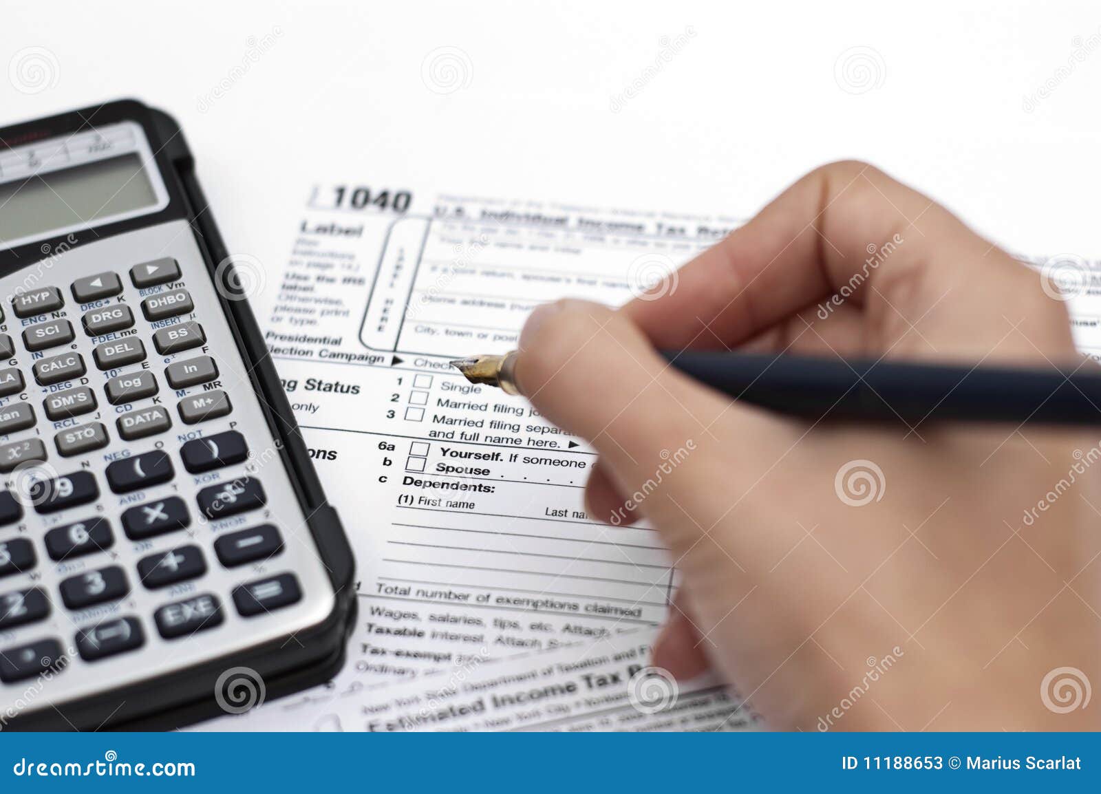 Tax forms stock image. Image of holding, deadline, official - 11188653