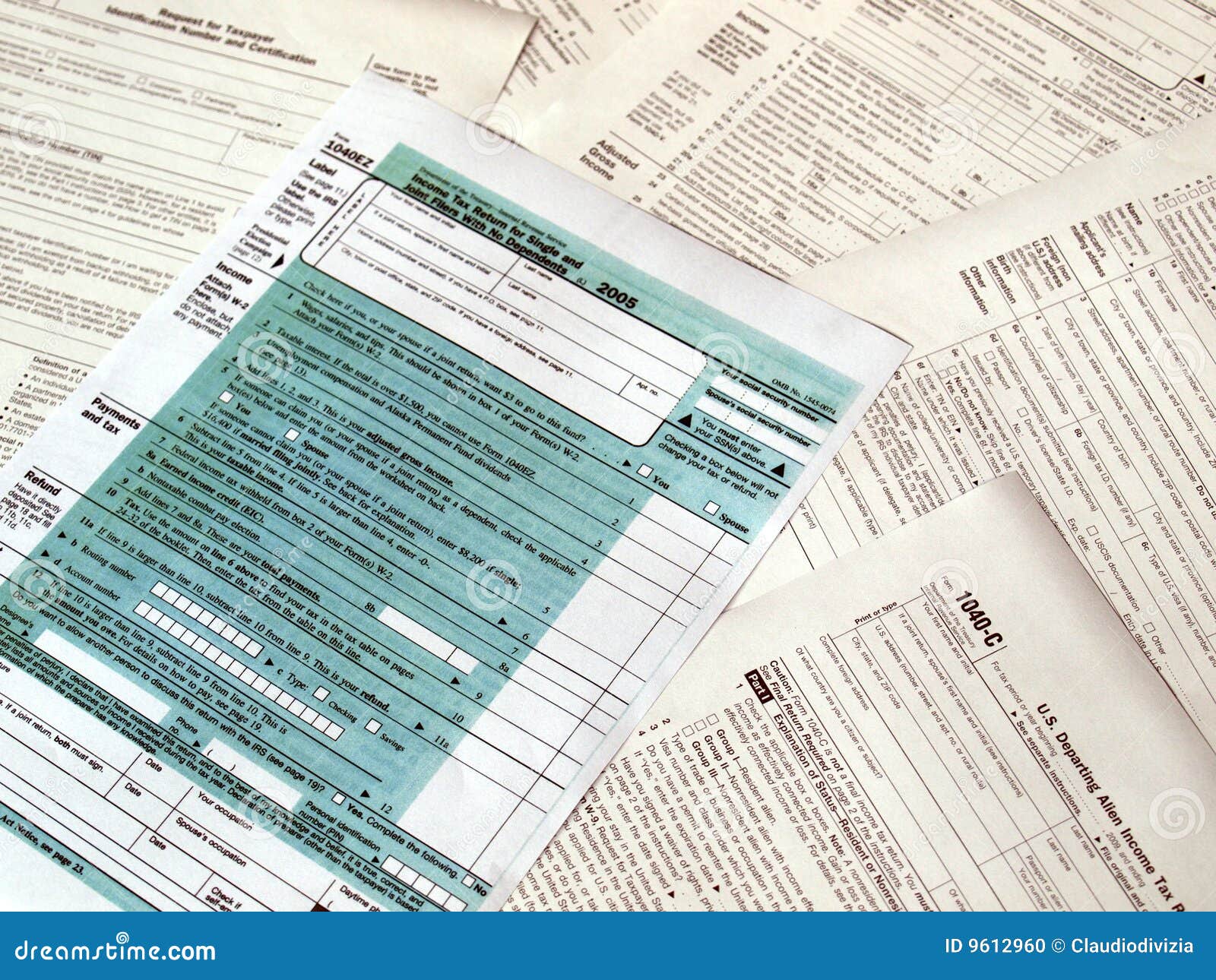 Tax forms stock photo. Image of financial, return, government 9612960